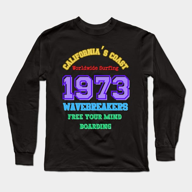 California’s coast 1973 Long Sleeve T-Shirt by FehuMarcinArt